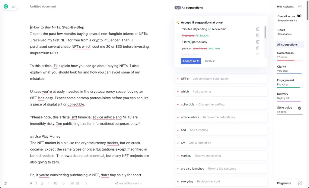 Grammarly desktop app